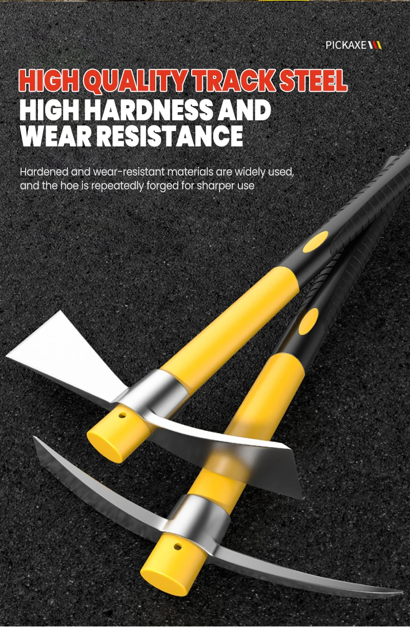 Sf58270c83559499cae0c86c706cbe510T Multifunctional Garden Axe Outdoor Mountaineering Pick High Hardness Steel Casting Soil Loose Home Gardening Hand Tools Mallzona