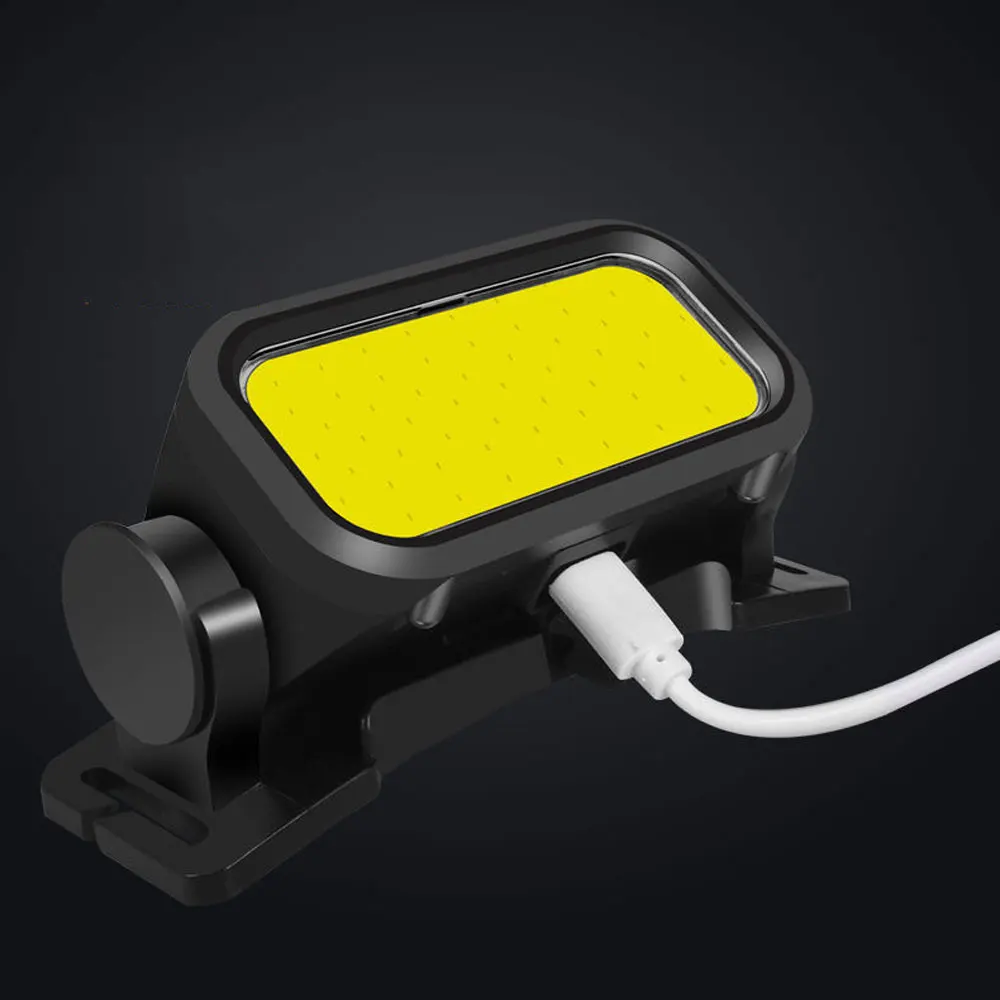 Portable Powerful Red LED Headlamp COB USB Rechargeable Headlight Built-in Battery Waterproof White Head Torch Flash Head Lamp