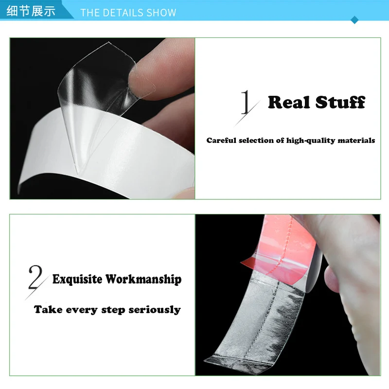 Double-Sided Hair Tape For Toupee Lace Front Wig Tape For Hair Extension C-Shaped Adhesive Waterproof Blue System double sided tape hair extension tape hair tape wig tape