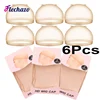 HD Wig Cap Weave Caps 6Pcs Skin Tone Bald Cap Hairnet Skin Tone Realistic Look Hd Scalp Wig Cap For Wigs Bundles Installation 1