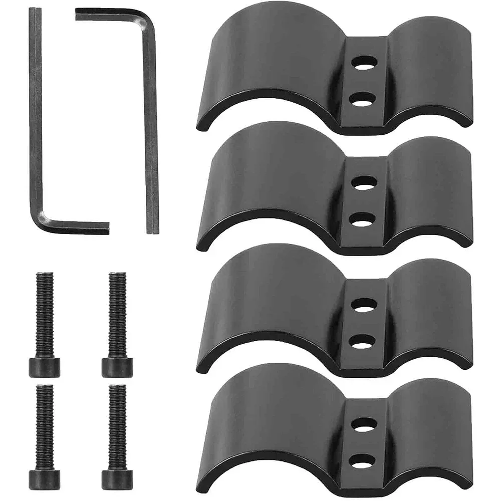 Weapon Flashlight Mount Outdoor Multifunctional Pipe Clamp Flashlight Clip M-lok Flashlight Mount Holder Scope Mount Hunting Gun Accessories