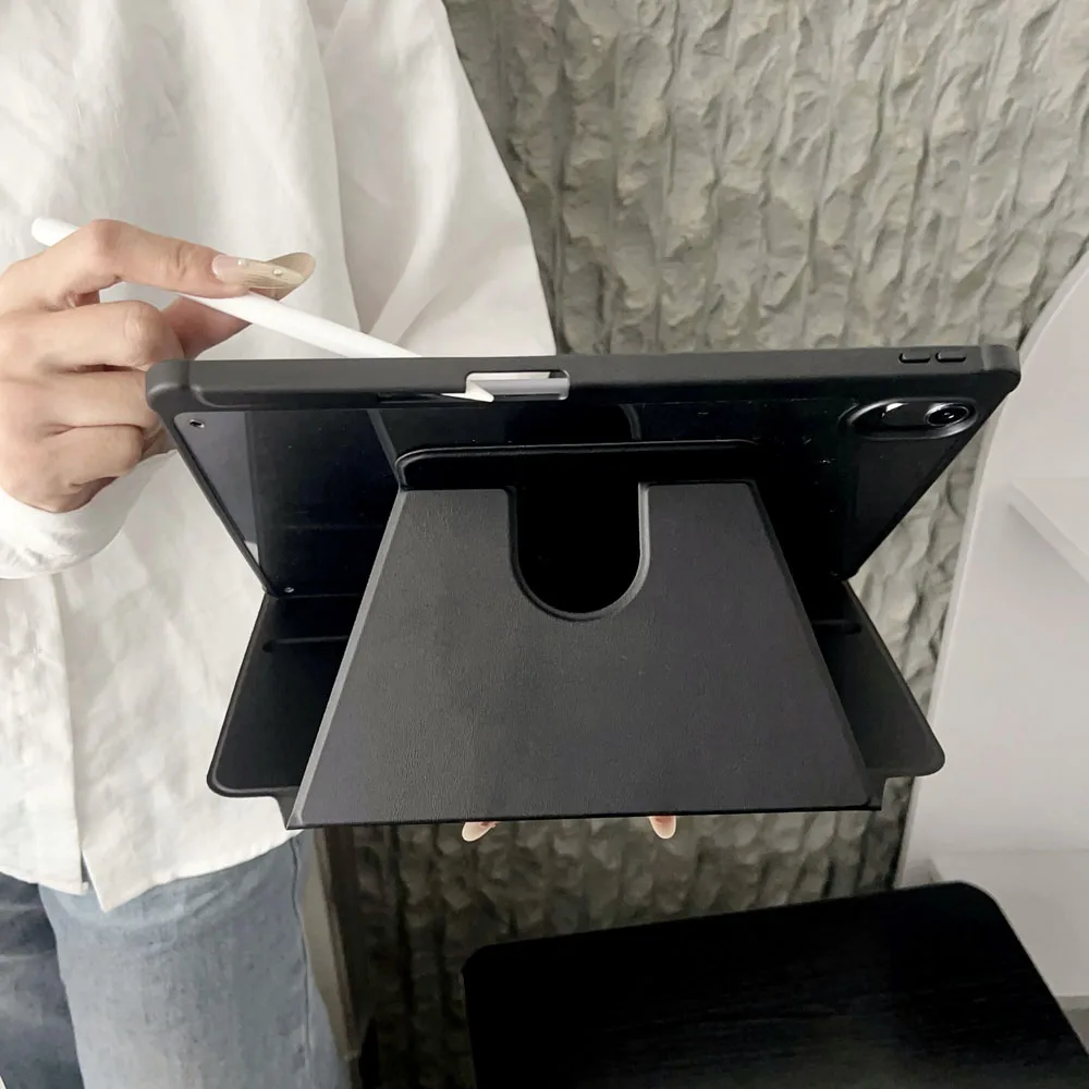Magnetic Tablet Stand Cover with 360-Degree Rotation