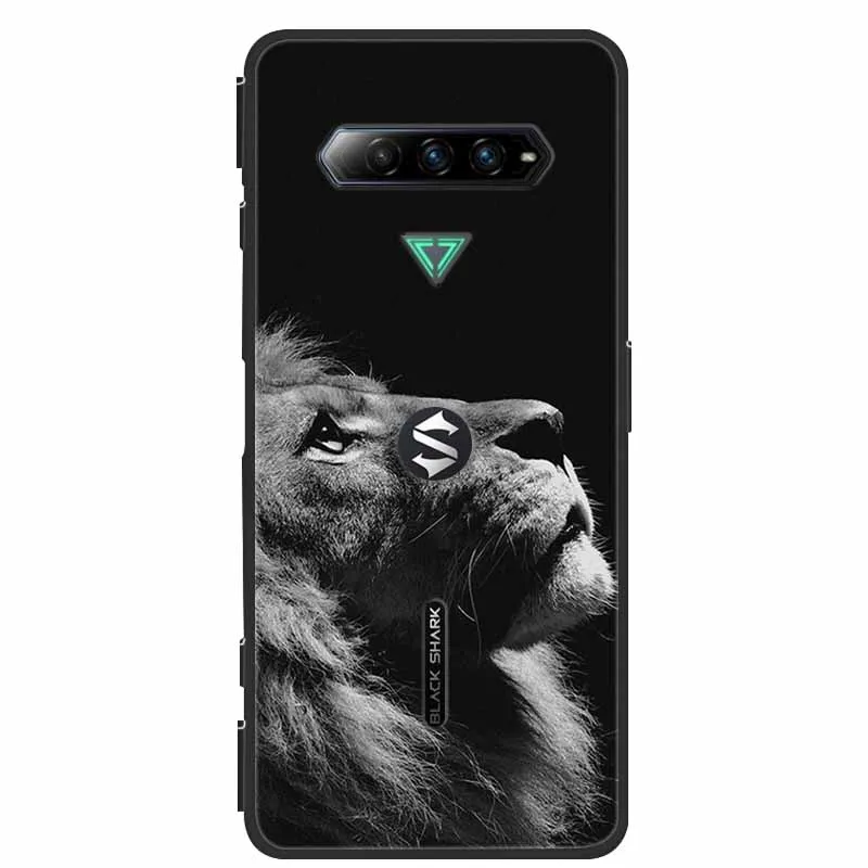Lion Wolf Design Silicone Soft TPU Back Cover Case