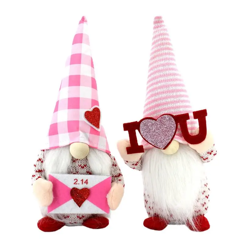 

Кукла без лица на День святого Валентина, плюшевые гномы на День святого Валентина, кукла Гнома На День Святого Валентина, плюшевые гномы на День святого Валентина