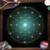 Geometric Altar Cloth Tarot Card Tablecloth With Flower Of Life Design Tarot Card Reading Mat For Metatron Cube Witchy Gift 6