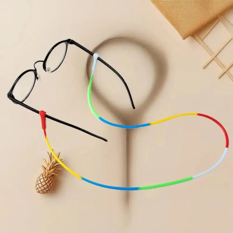 Versatile Silicone Eyewear Strap with Chain