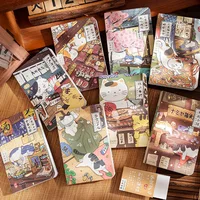 Pocket Notebook Cartoon Cat Japanese Style Notepad Portable Planner Journal Diary Kawaii Stationery School Supplies