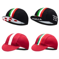 Classic Italia Black Red Men's Cycling Caps Quick Dry MTB Road Bicycle Hats 1