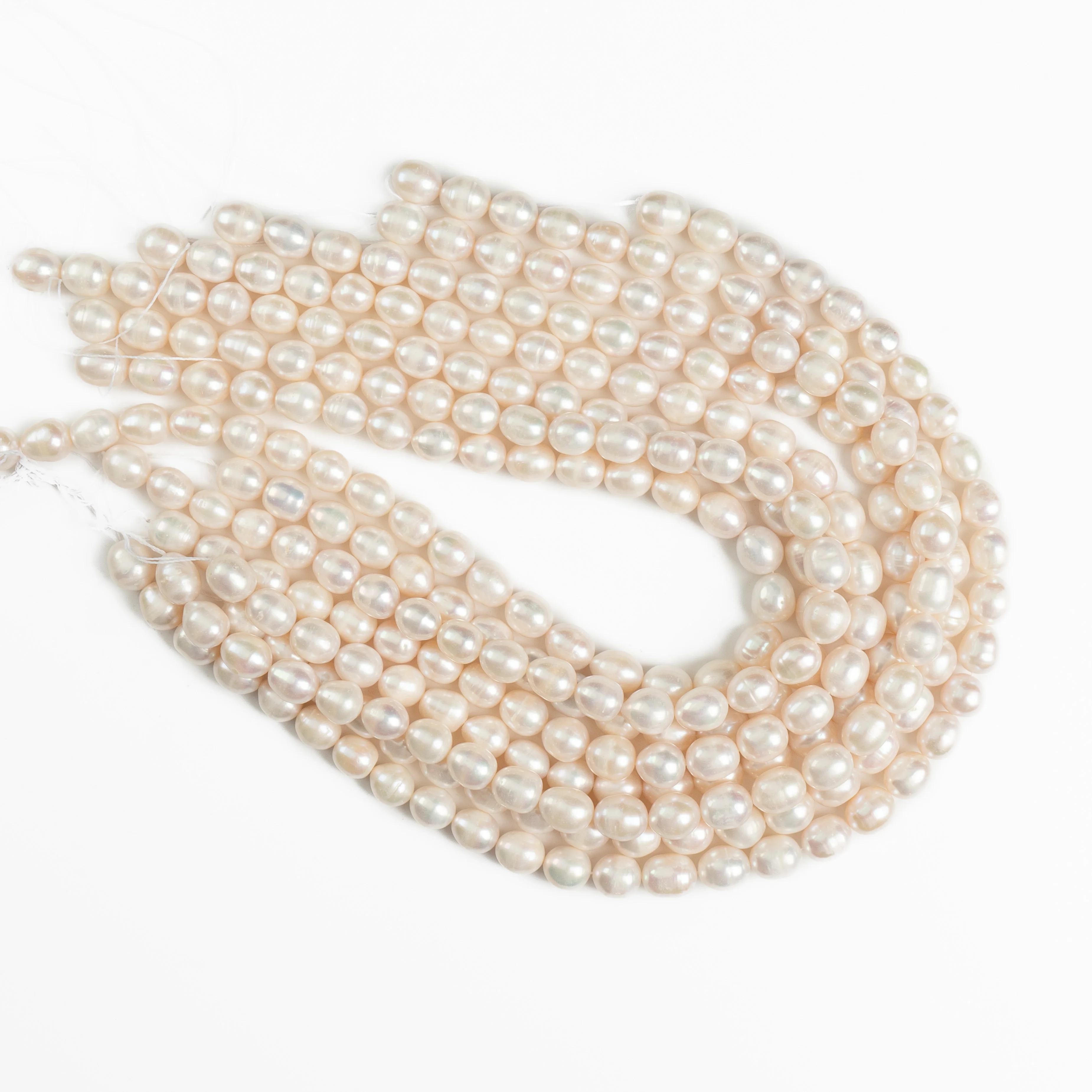 Natural Freshwater Pearl White millet Beads High Quality Rice Shape Beaded  For Jewelry Making Supplies DIY Women Necklace