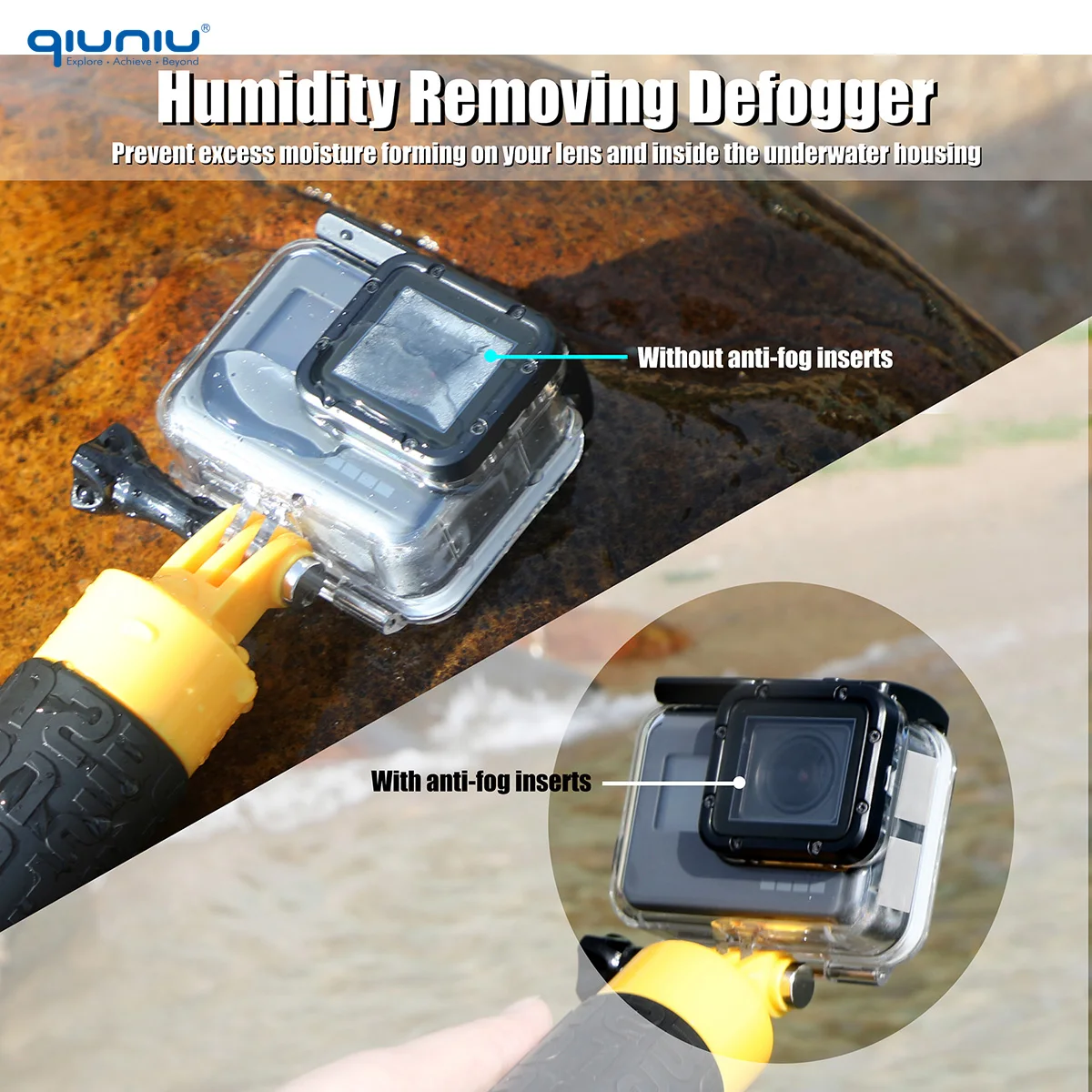 QIUNIU 30Pcs Anti-Fog Inserts Anti Fog Recycle Drying Accessories