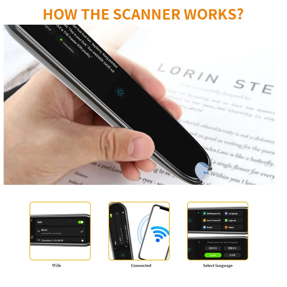Scan Reader translation pen X2 112 Languages Translator and Reading Pen For Reading Smart Voice Translation E-Dictionary