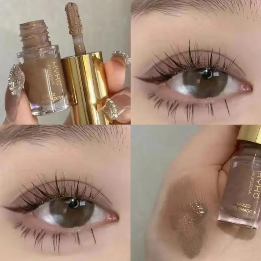 

MYHO Glitter Liquid Eyeshadow Longlasting Shimmer Shiny Eye Matte Natural Cheek Milk Coffee Shadow Cream Eyes Makeup 6 Colors
