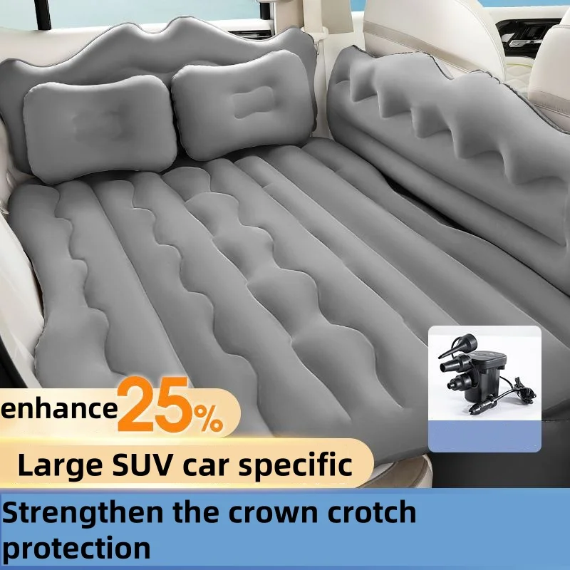 SUV Car Air Inflatable Travel Mattress Bed Universal for Back Seat Multi functional Sofa Pillow Outdoor Camping Mat