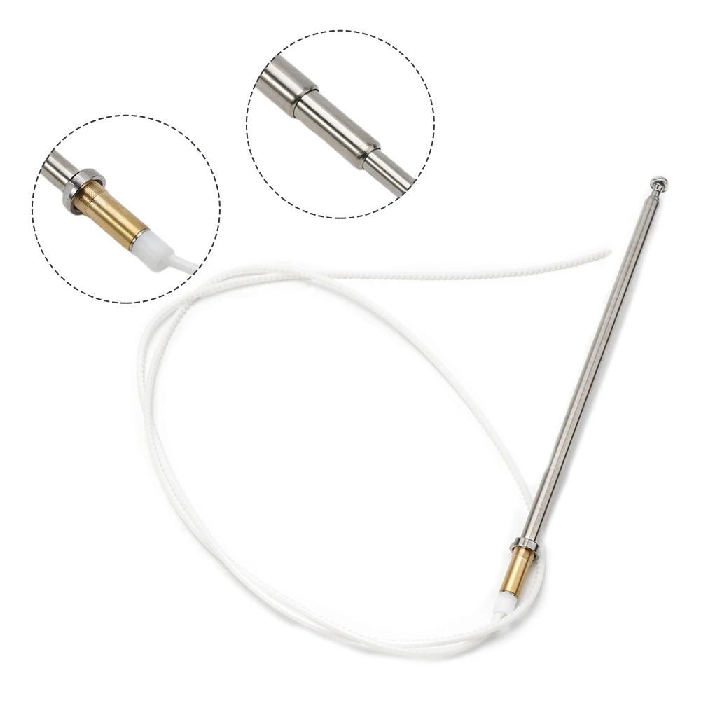 

Durable Practical 1x Radio antenna W201 W124 W126 Parts Stainless Steel Accessories For Mercedes-Benz Mast Power