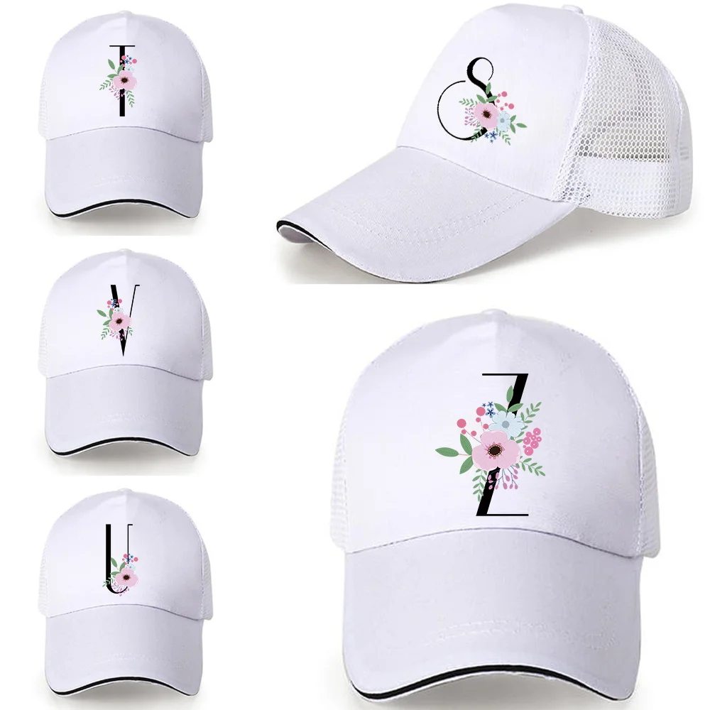 

Men's Baseball Caps Breathe Mesh Sun Hat Cap Flower and Black Fishing Cap Headwear Ladies Outdoor Summer Sun Protection Leisure