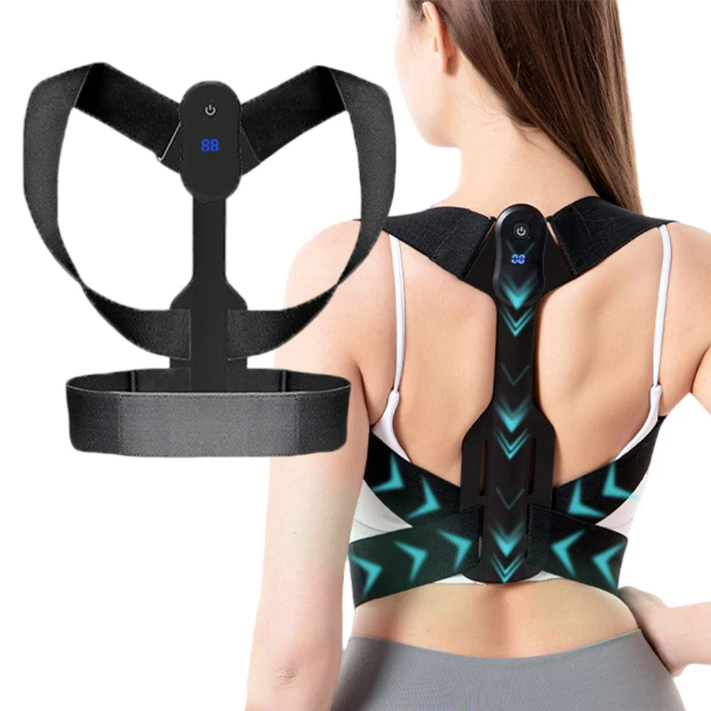 Smart Posture Corrector Belt Sensor Ortesi Promemoria Invisibile Adulti Back Sitting Posture Spine Hunchback Fixer Tape Unisex