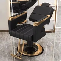 2025 Chaise personnalisée de luxe barbier classique hydraulique inclinable libération chaise de Salon repose-jambes meubles de barbier professionnels 1