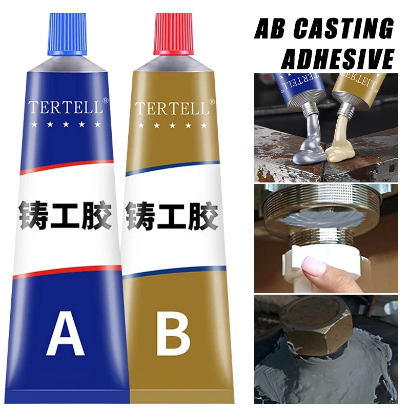 AB Super Metal Repair Glue Casting Iron Caulk High Strength Repairing  Adhesive Heat Resistance Cold Weld Industrial Sealer Agent - AliExpress