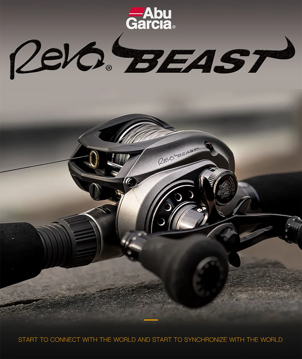 Abu Garcia REVO4 BEAST Baitcasting Fishing Reel 8BB Low Profile