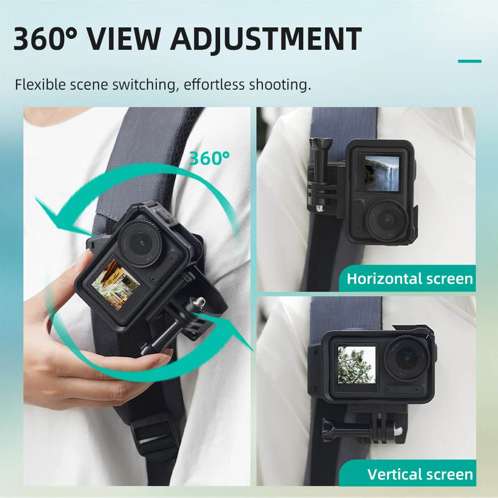 Clip magnétique pour sac à dos GoPro Action3/4 Pocket3 360