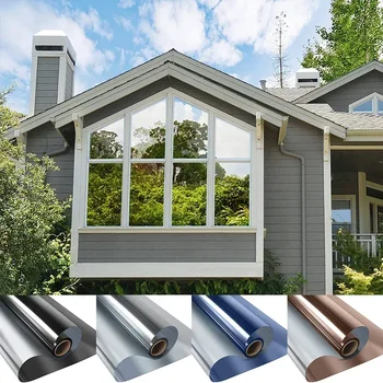 Window Film Privacy vinyl glass window One Way Daytime Privacy Static Cling Blocking Anti UV Reflective adhesive vinyl for car