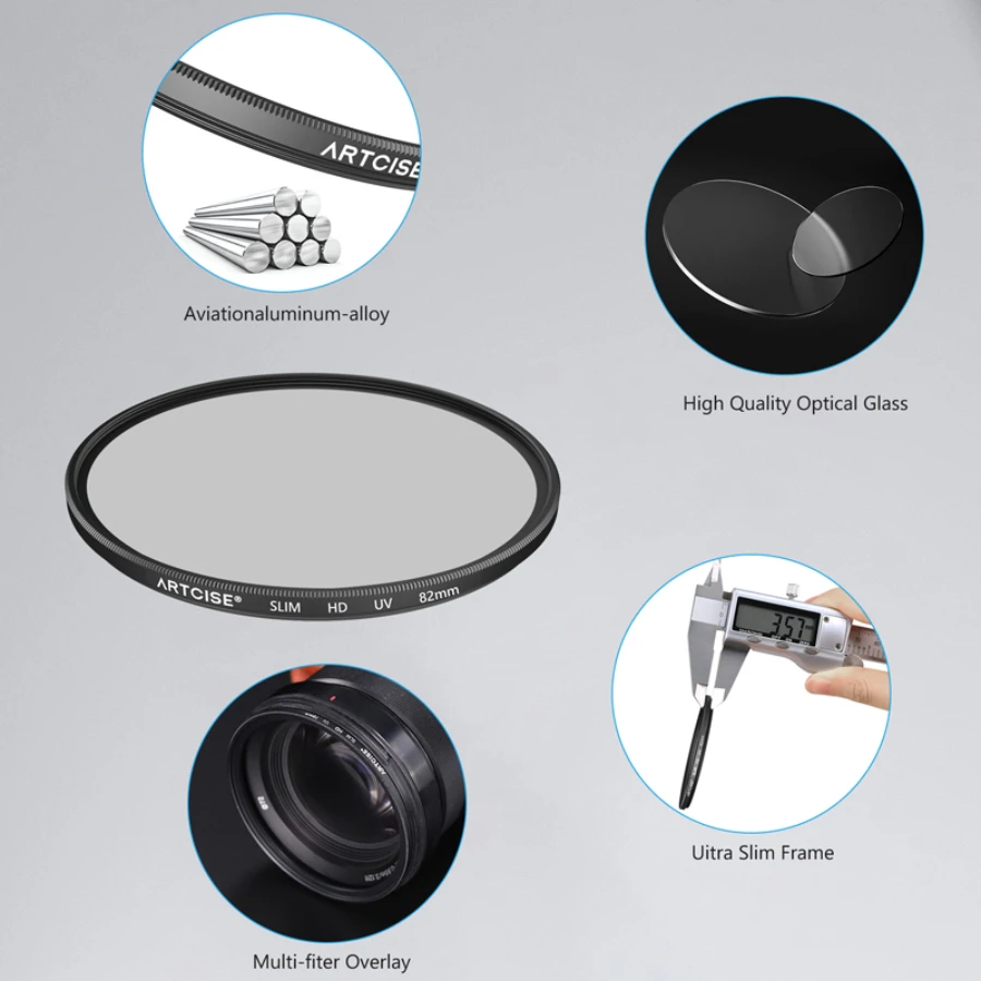 UV+CPL+Black Diffusion 1/4 Camera Lens Filter Set 3 in 1 Kits with Bag cleaning