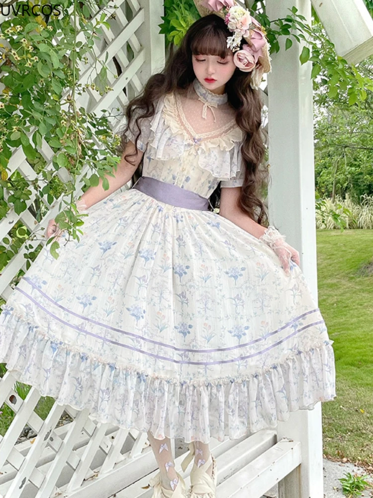 Vestido de hada Lolita Retro victoriano para mujer, vestidos de