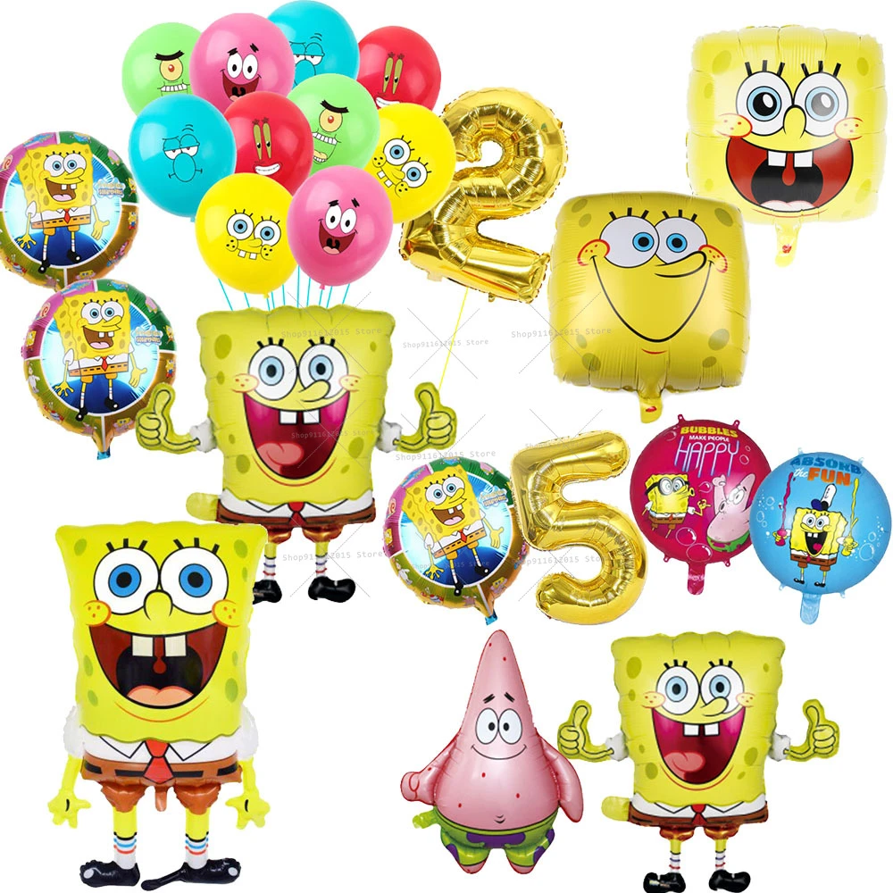 SpongeBob SquarePants Number Ballons Patrick Star Birthday Party Ballon