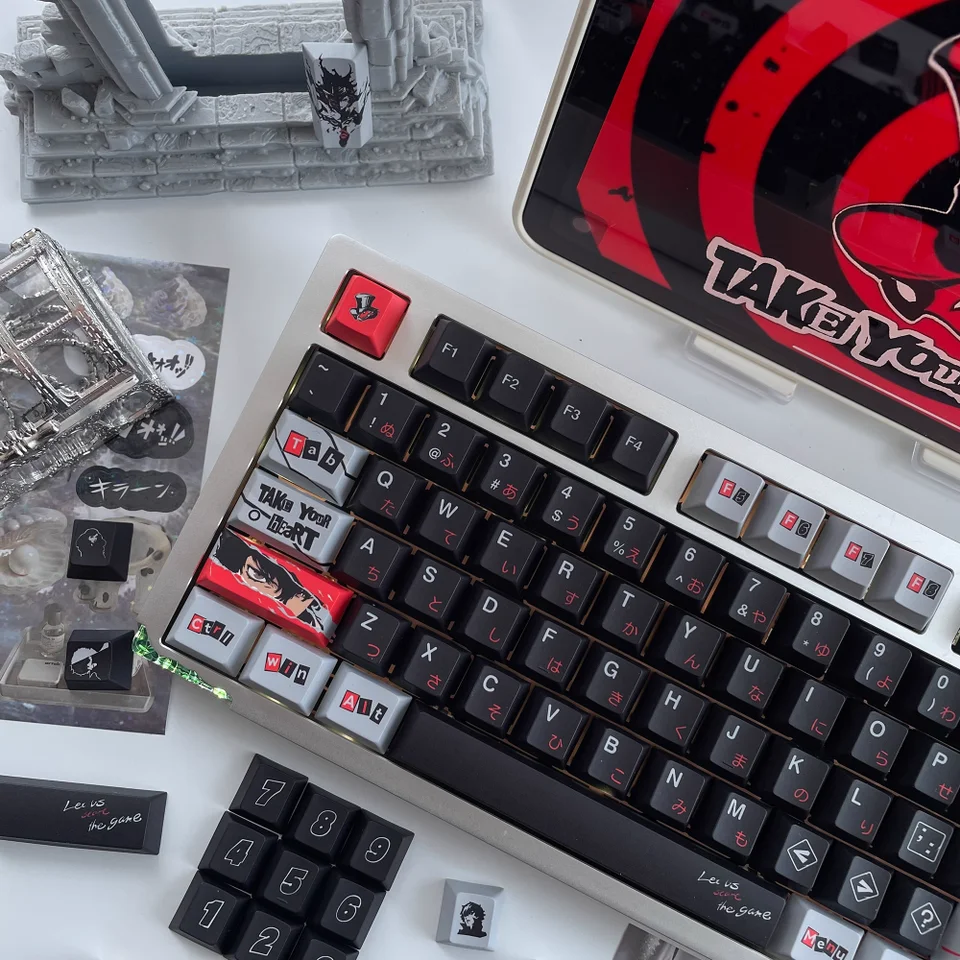 ペルソナ 5 テーマキーキャップセット 142 キー PBT カスタムアニメ