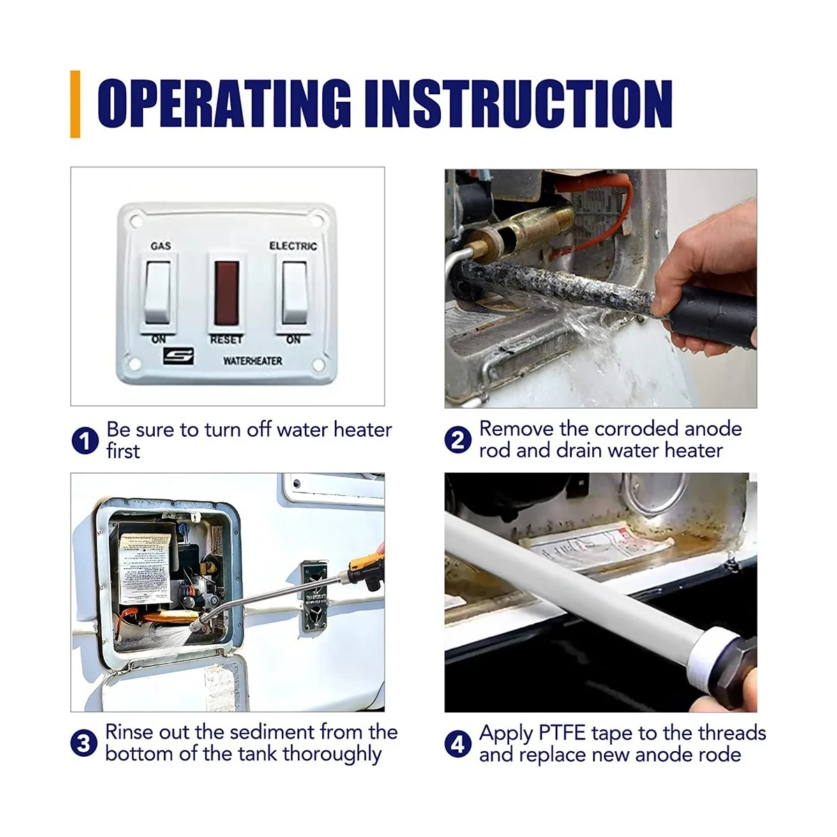 

3 шт., алюминиевые водонагреватели для домов на колесах