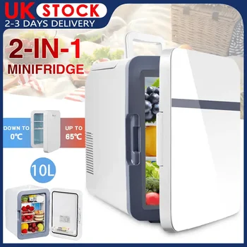 10L Portable Mini Fridge for Bedroom, Freezer Cooler and Warmer, Compact Design with Low Noise, Ideal for Skincare & Beauty Esse 1