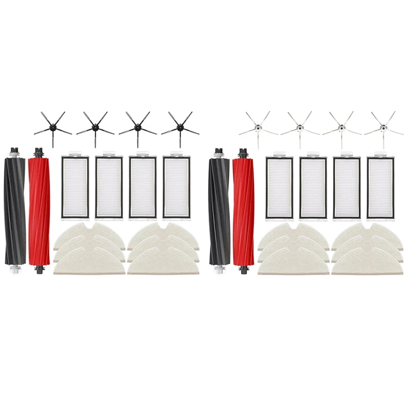 

Набор аксессуаров для Roborock Q8 Max, Q8 Max +, Q5 Pro, Q5 Pro +, основная и боковая щетка для вакуумного фильтра, насадка на швабру, 16 шт.