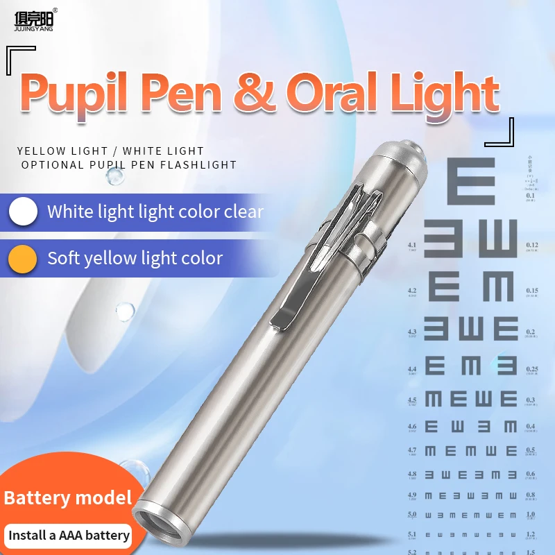 

LED Torch Emergency Mini Flashlight Doctor Nurse Inspection Work Light Medical Pen Light Using AAA Batteries