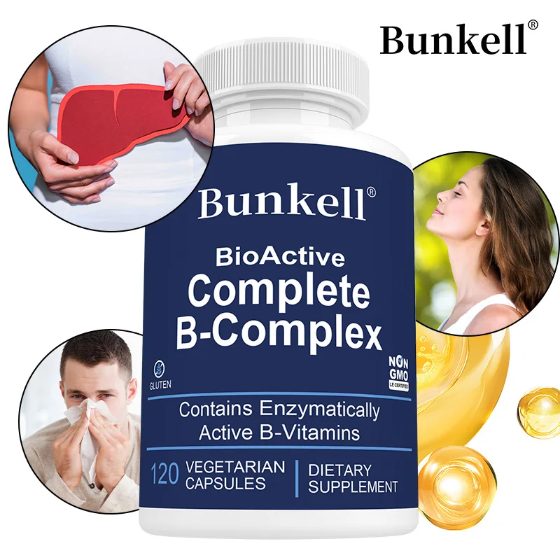 Vitamin B Complex Capsules – Replenish Energy, Support Brain and Nervous System Health, Promote Digestion, and Enhance Immunity
