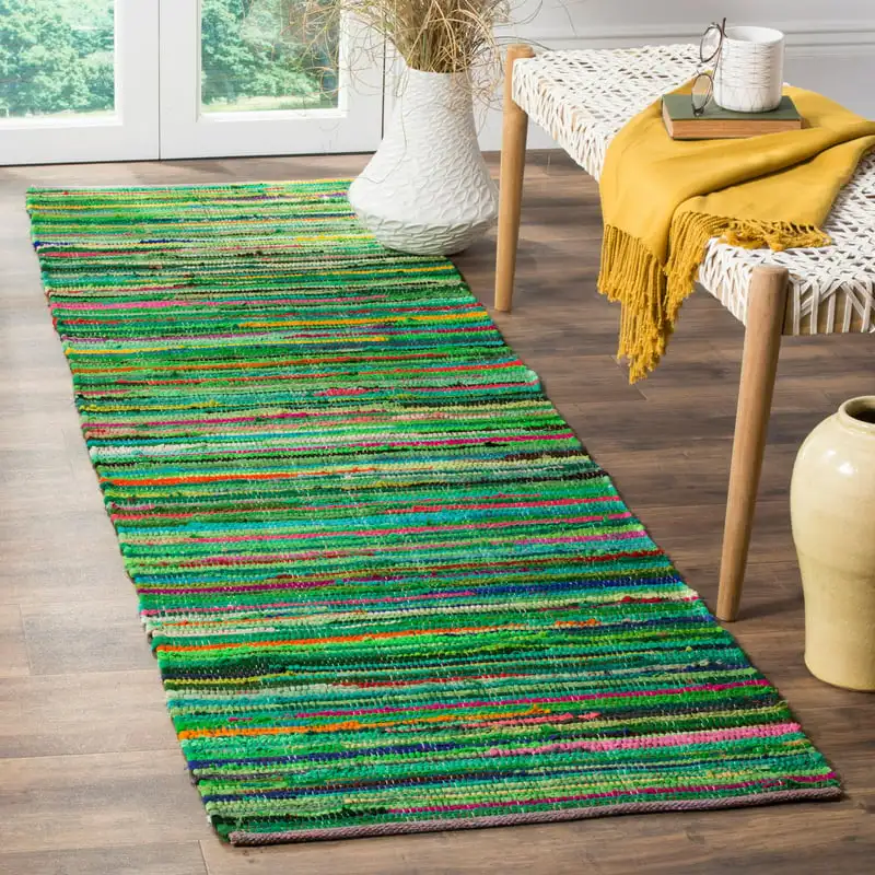 

Rug RAR240E Handwoven Green / Multi Rug Mat Scarface Carpet tiles Alfombra cocina Bleach Keep off rug Prayer mat Large area rug