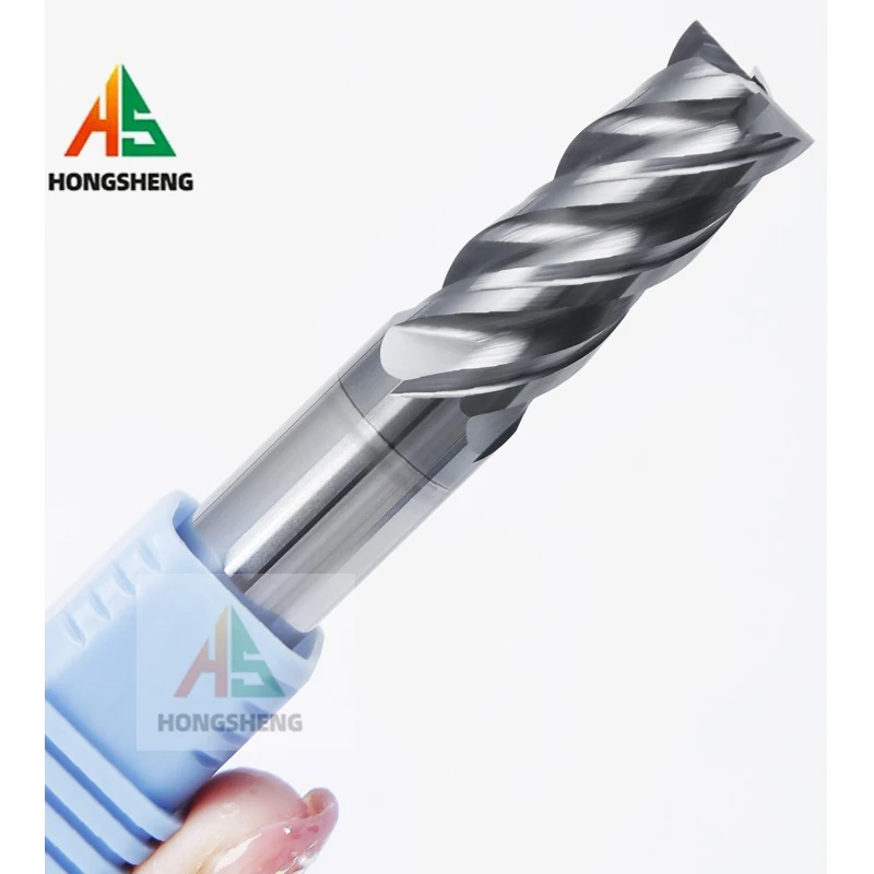 HRC70 1 2 3 4 6 7 8 10 12 14 20 Utensili da Taglio per Fresatura in Lega di Tungsteno, Frese per Macchine CNC, Frese in Carburo - immagine 5