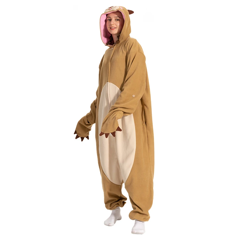 Halloween Sea Otter Cosplay Onesie For Adult Women Men Animal Kigurumis Pyjamas Cartoon Pajama Homewear Party Costume halloween men costumes funny circus naughty harlequin uniform men costume fancy dress cosplay for adult men women clown costume