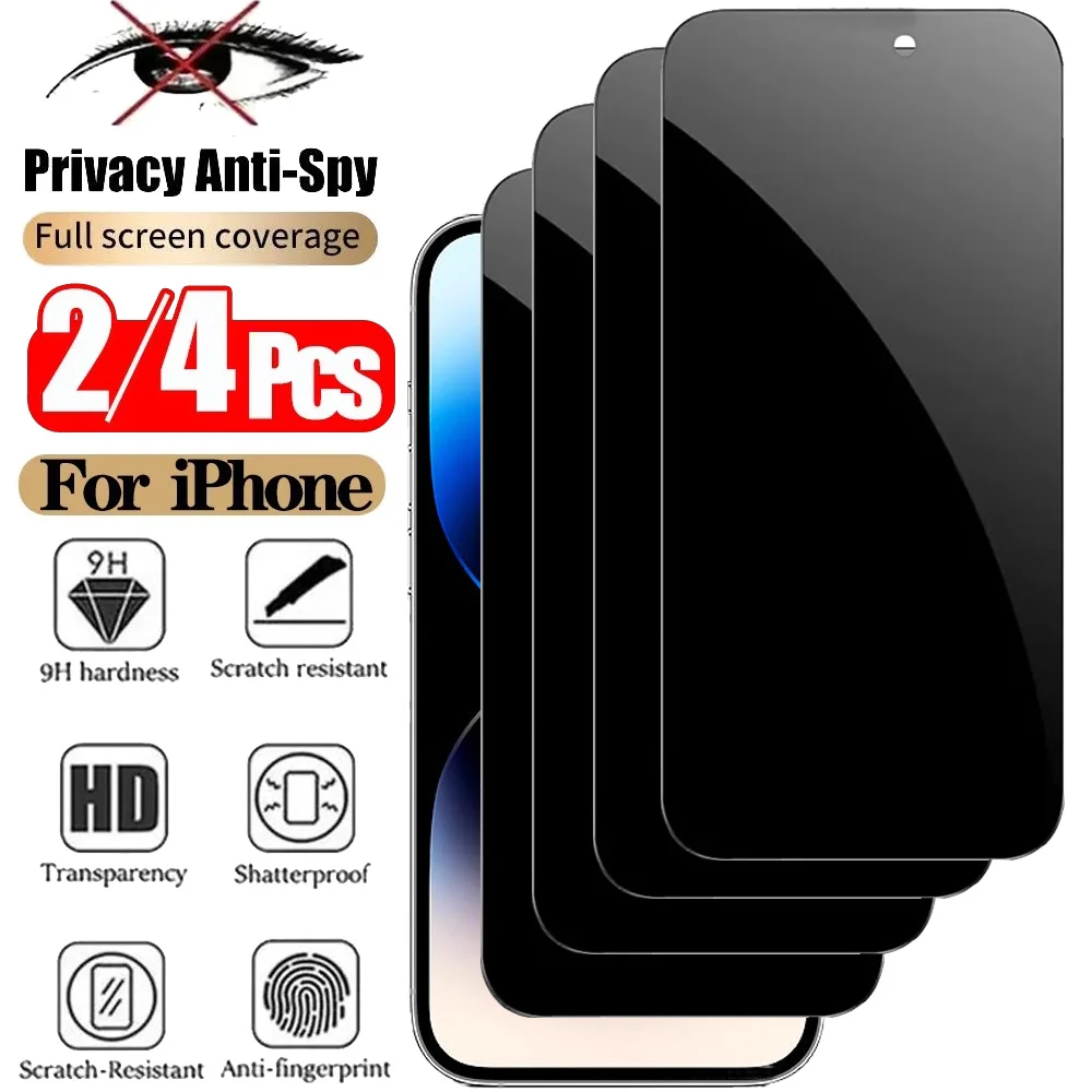 Захисне захисне скло для iPhone 17 Pro Max Anti-Spy Glass для iPhone 16 15 14 13 12 11 Pro Max Privacy Film iPhone 17 Pro