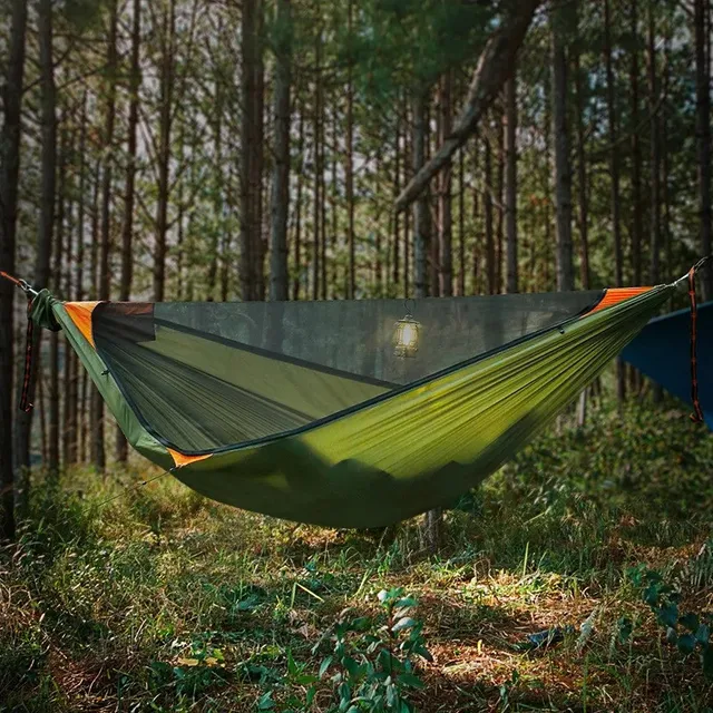 Quick-Open Mosquito Net Camping Hammock 2