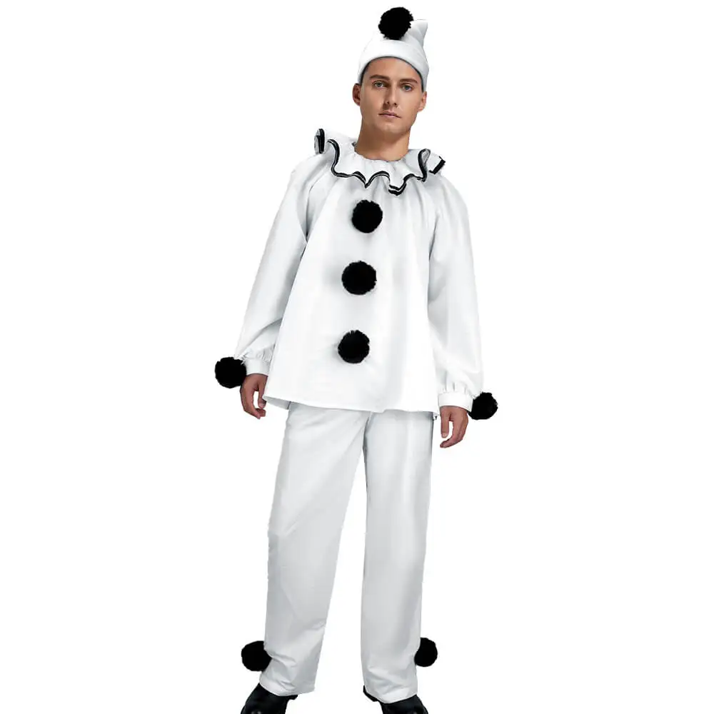 Horror Pierrot Clown Costume