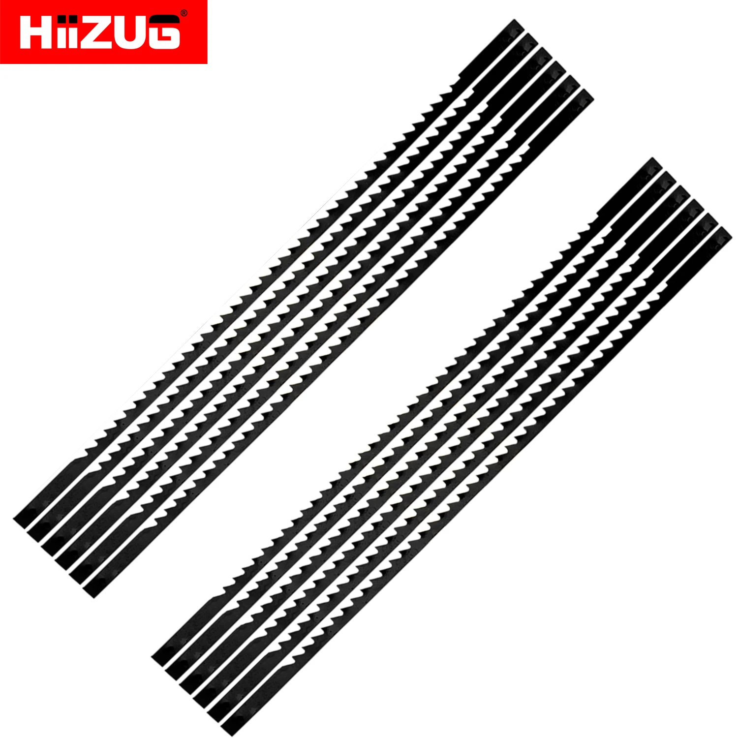 12pcs 130mm/5inch Scroll Saw Blade diamond cutting blade Pin End 10TPI/15TPI/18TPI/24TPI for Wen Rikon 10-600VS Grizzly Dremel Craftsman Delta Jig Saw