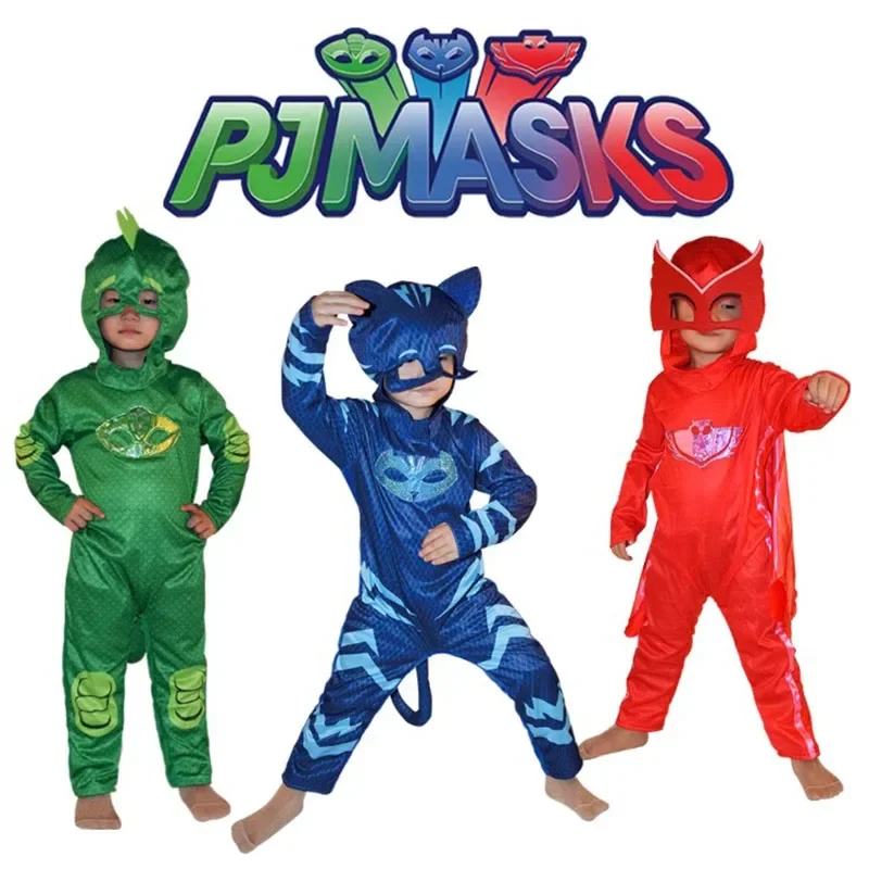Unisex Meisje Super Uil Held Tuta Fancy Dress Cosplay Kat Boys Gekko Animail Kostuum Di Halloween