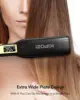 KIPOZI Hair Straightener 139 Titanium Flat Iron 1.75 Inch Wide Plate with LCD Display, Adjustable Temperature and Dual Voltage 6