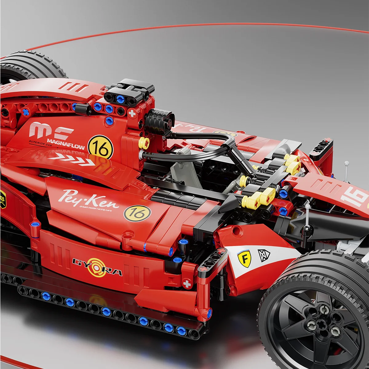 F1 RC 경주용 자동차 빌딩 세트, MOC 리모컨 빌딩 블록, 멋진 소장용 모델 자동차 키트, 빌딩 장난감, 1163PCs