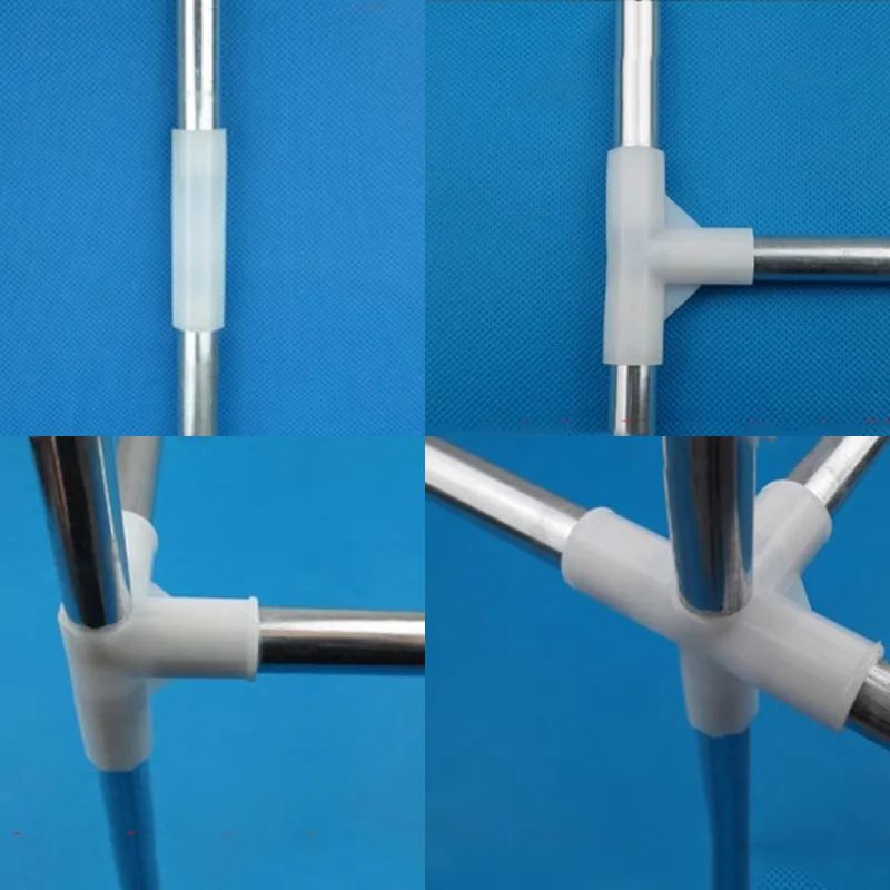 Plant support connector square tube connection piece 2-30PCS Inner Dia12mm Tee Way Four Way Straight Connector Shelf Wardrobe Hook Fittings Tent Garden Watering Irrigation Joint DIY