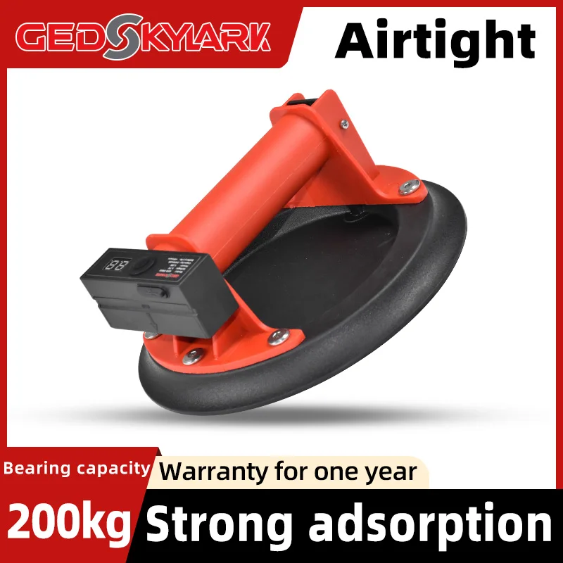 8 Inch Electric Vacuum Suction Cup Lifter 200KG Load Capacity Heavy-Duty Hand-Held Glass Lifter for Moving Large Granite Tile vacuum suction cup vacuum sucker