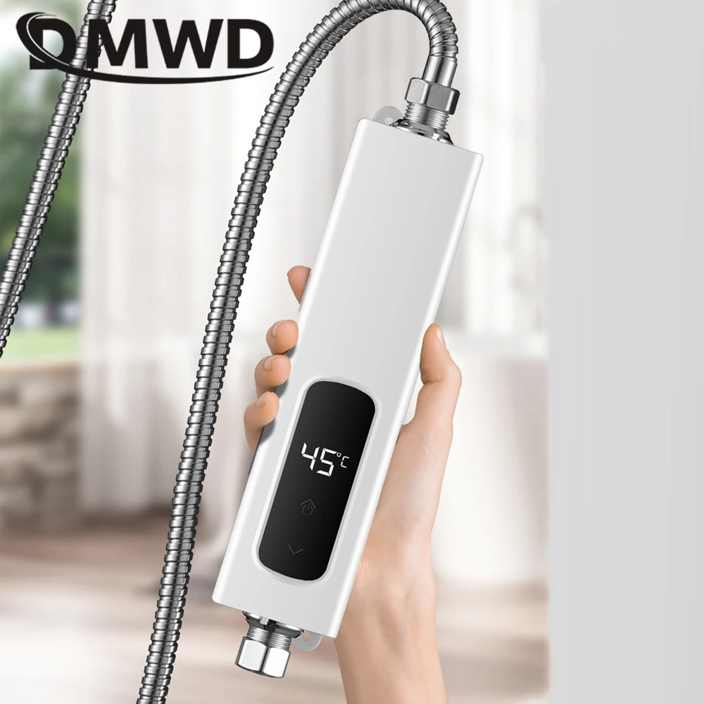 DMWD Household Electric Heater Instant Heating Water Machine Free Water Storage Warmer With Shower Head Quickly Heating 220V