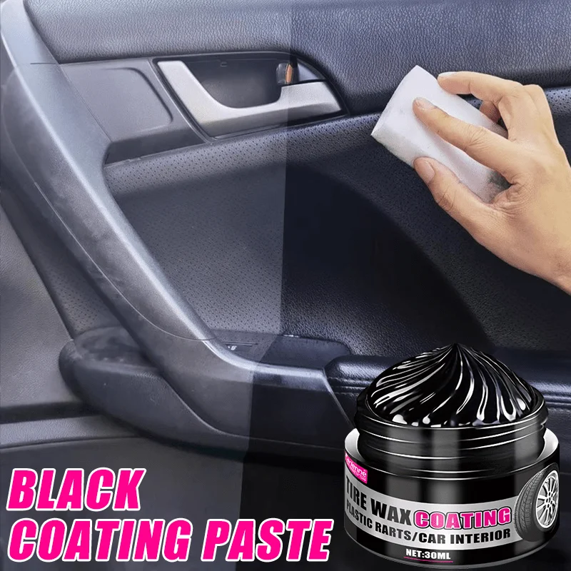 Black coating paste for plastic and rubber repair -General Motors Interior repair wax,Multi-purpose car care,long-lasting polish 3