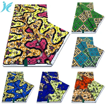 Wholesale Prices African Real Wax Prints Fabric Ankara Wax 100% Cotton Fabric Guaranteed Veritable Original Sewing Material 1