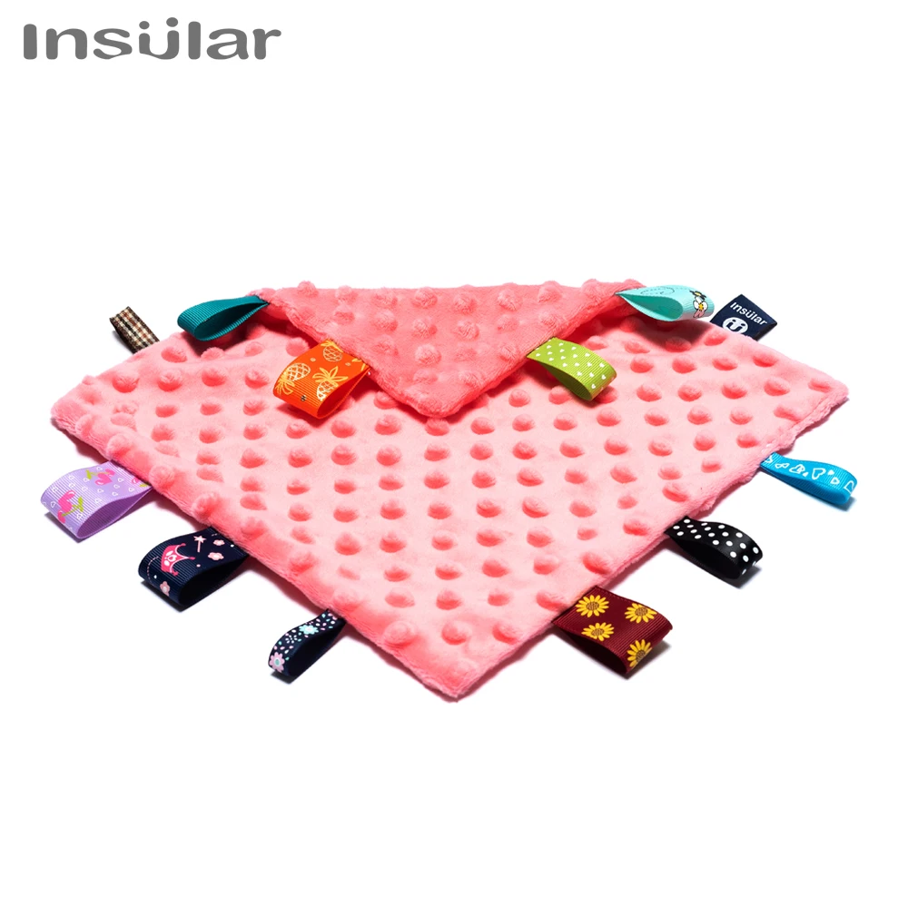 Newborn Baby Soothe Appease Towel Calm Wipes Kids Infant Towel Blanket Cute Soft Square Plush Toys Comforting Taggies Blanket